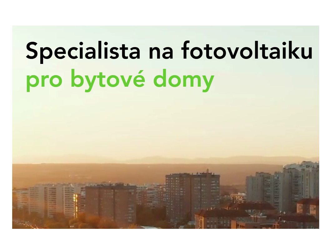 Fotovoltaické elektrárny na bytových domech.