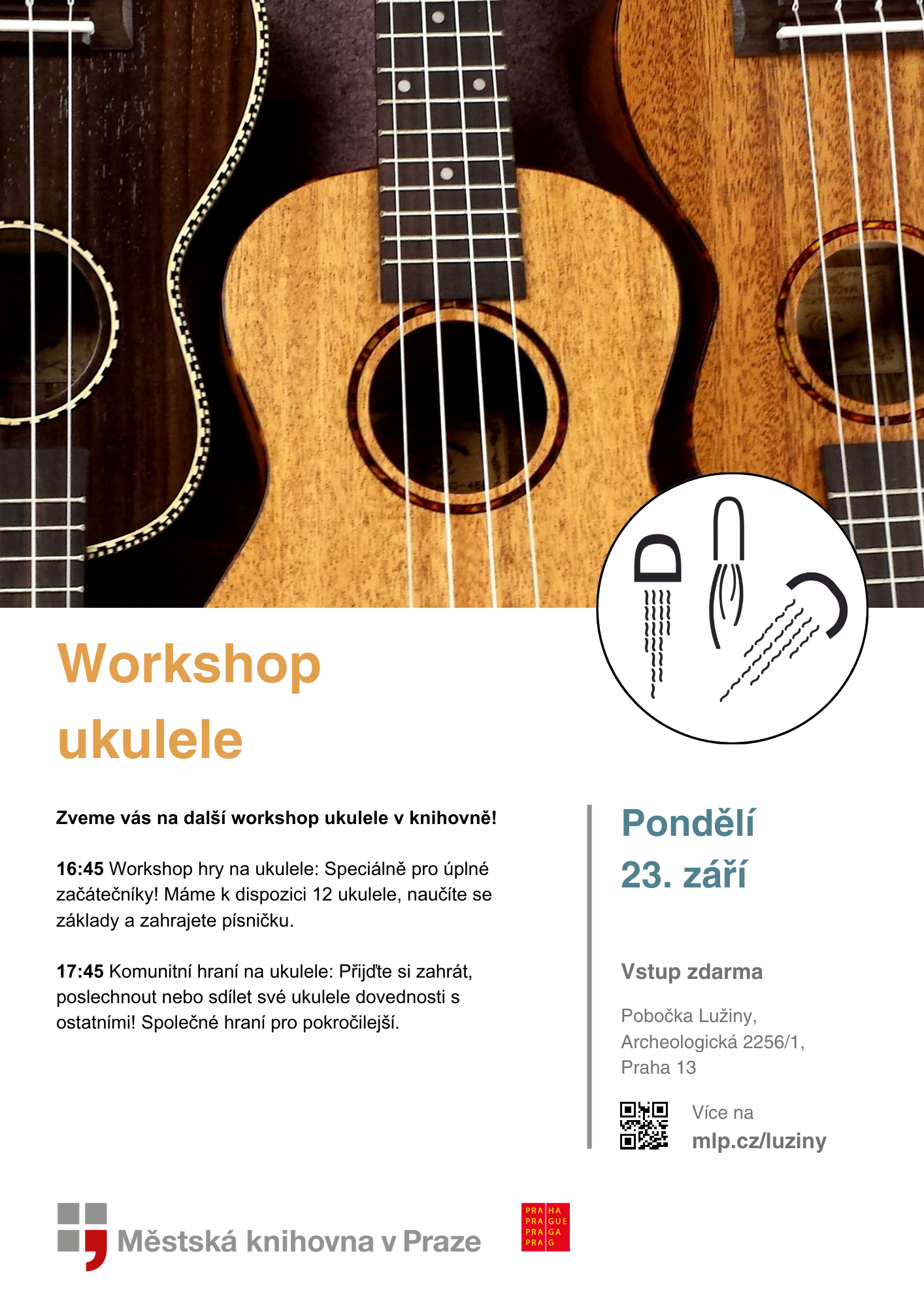 WORKSHOP HRY NA UKULELE - KNIHOVNA LUŽINY