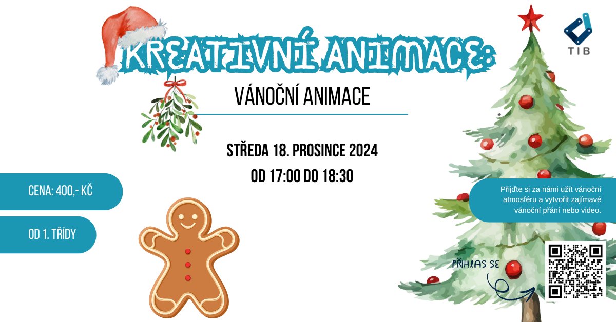 Kreativní animace: Vánoční animace. Vánoční kreativní workshop pro děti.